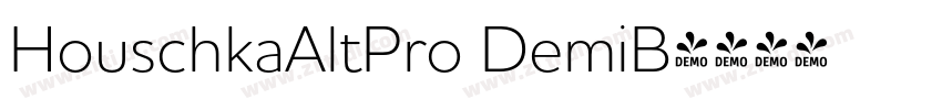 HouschkaAltPro DemiB字体转换